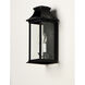 Vicksburg 2 Light 16.25 inch Black Outdoor Wall Mount