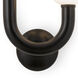 Happy 2 Light 16.25 inch Black Outdoor Sconce, Right