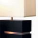 Zen 20 inch 9 watt Dark Brown and Brushed Nickel Table Lamp Portable Light