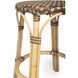 Tobias Brown Rattan Bar Stool