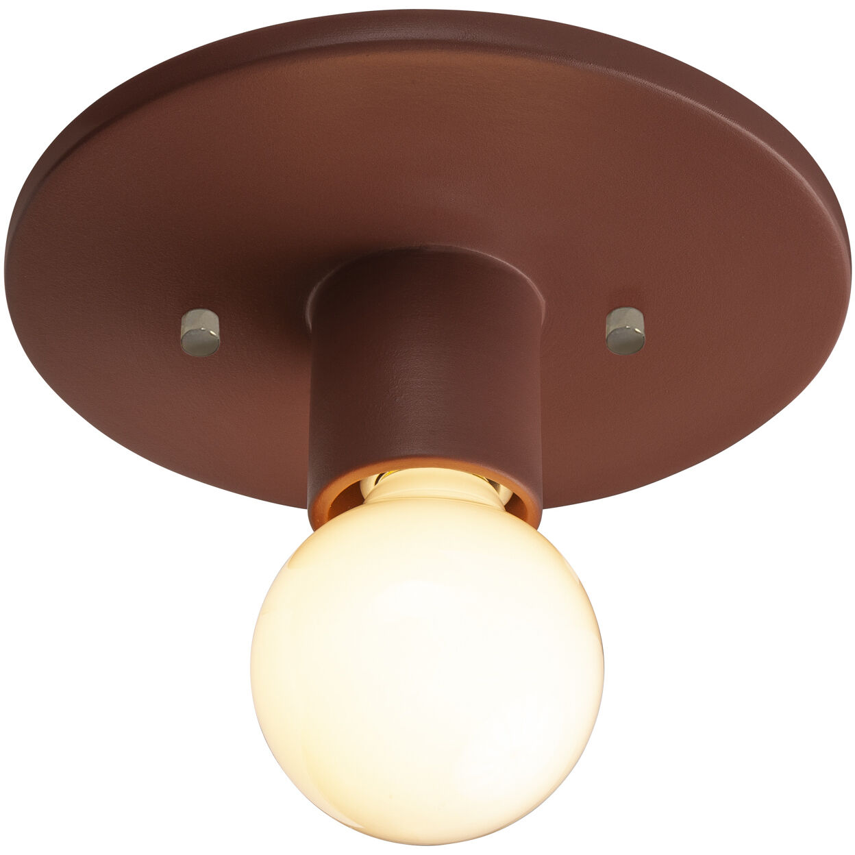 Radiance Collection 1 Light 8 inch Canyon Clay Flush Mount Ceiling Light