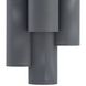Punch 2 Light 48.5 inch Marine Grade Aged Graphite Outdoor Sconce, Oversized