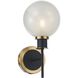Gem Wall Sconce Wall Light in Glossy Textured White