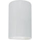 Ambiance Cylinder LED 5.75 inch Gloss White Wall Sconce Wall Light, Small