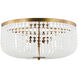 Christiane Lemieux Bellecour 4 Light 18 inch Vintage Gild Flush Mount Ceiling Light