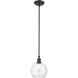 Ballston Concord 1 Light 8 inch Matte Black Mini Pendant Ceiling Light in Incandescent, Seedy