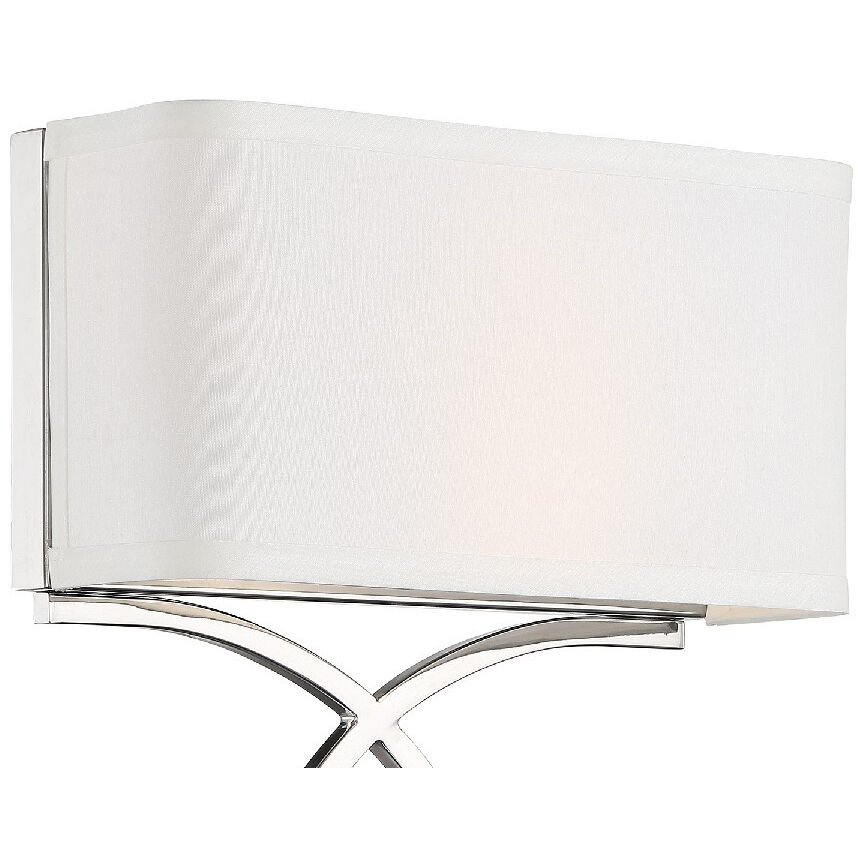 Brinkley Bath Wall Light in Polished Nickel