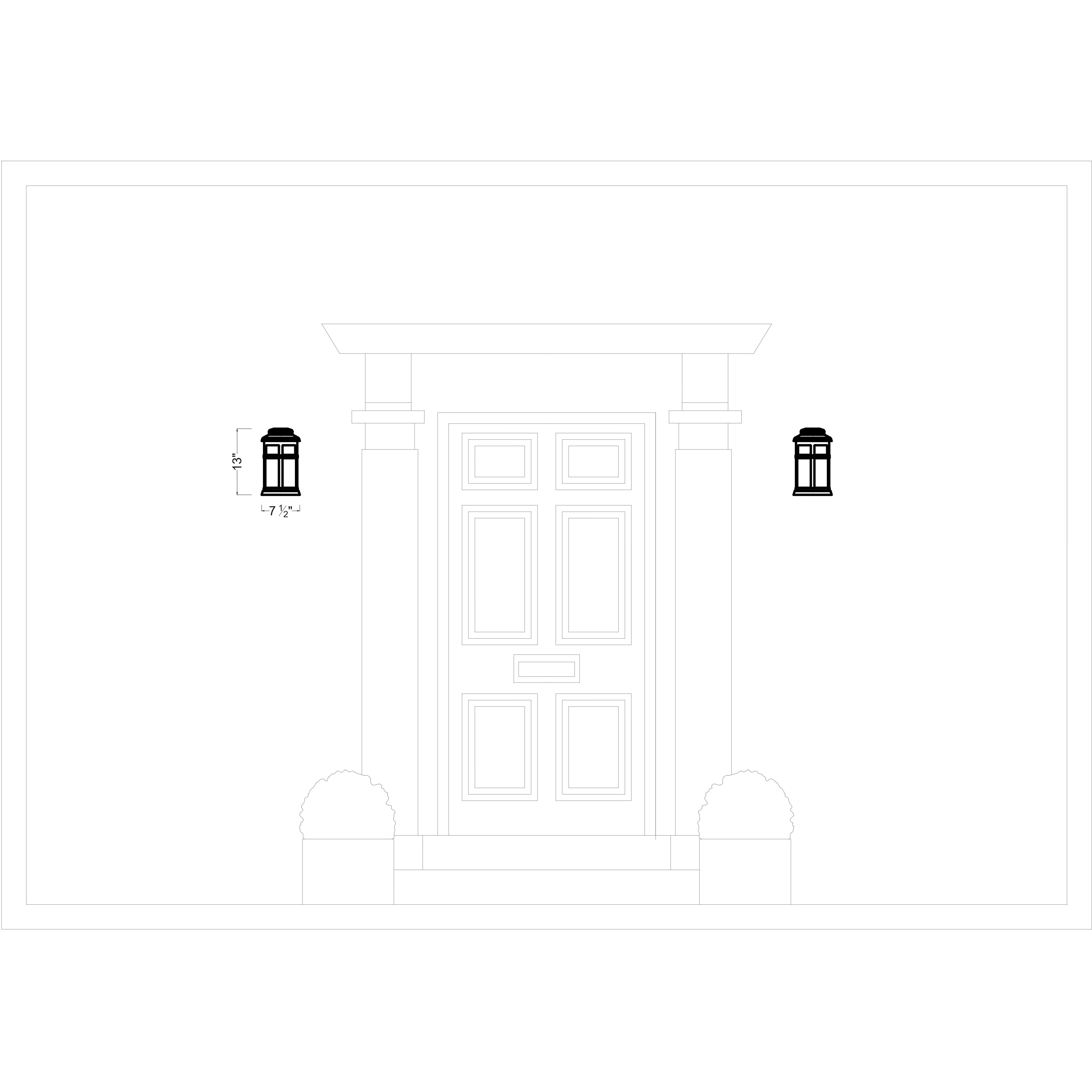 Sean Lavin Newport 1 Light 13 inch Painted Brushed Steel Outdoor Wall Lantern