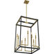 Union Estates 8 Light 18 inch Coal And Soft Brass Pendant Ceiling Light