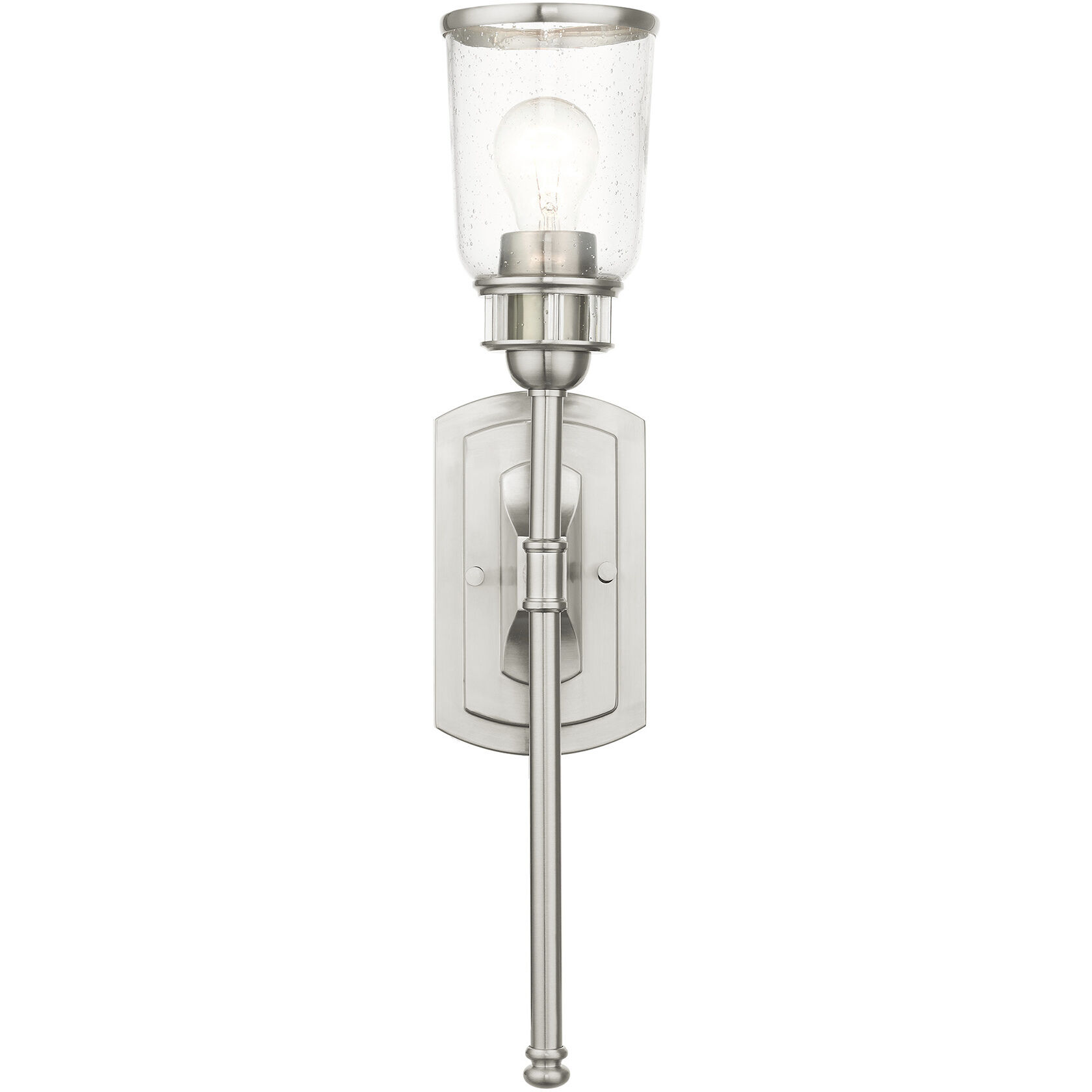 Lawrenceville 1 Light 5 inch Brushed Nickel Single Sconce Wall Light