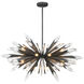 Elsa 12 Light 41.88 inch Midnight Graphite Pendant Ceiling Light