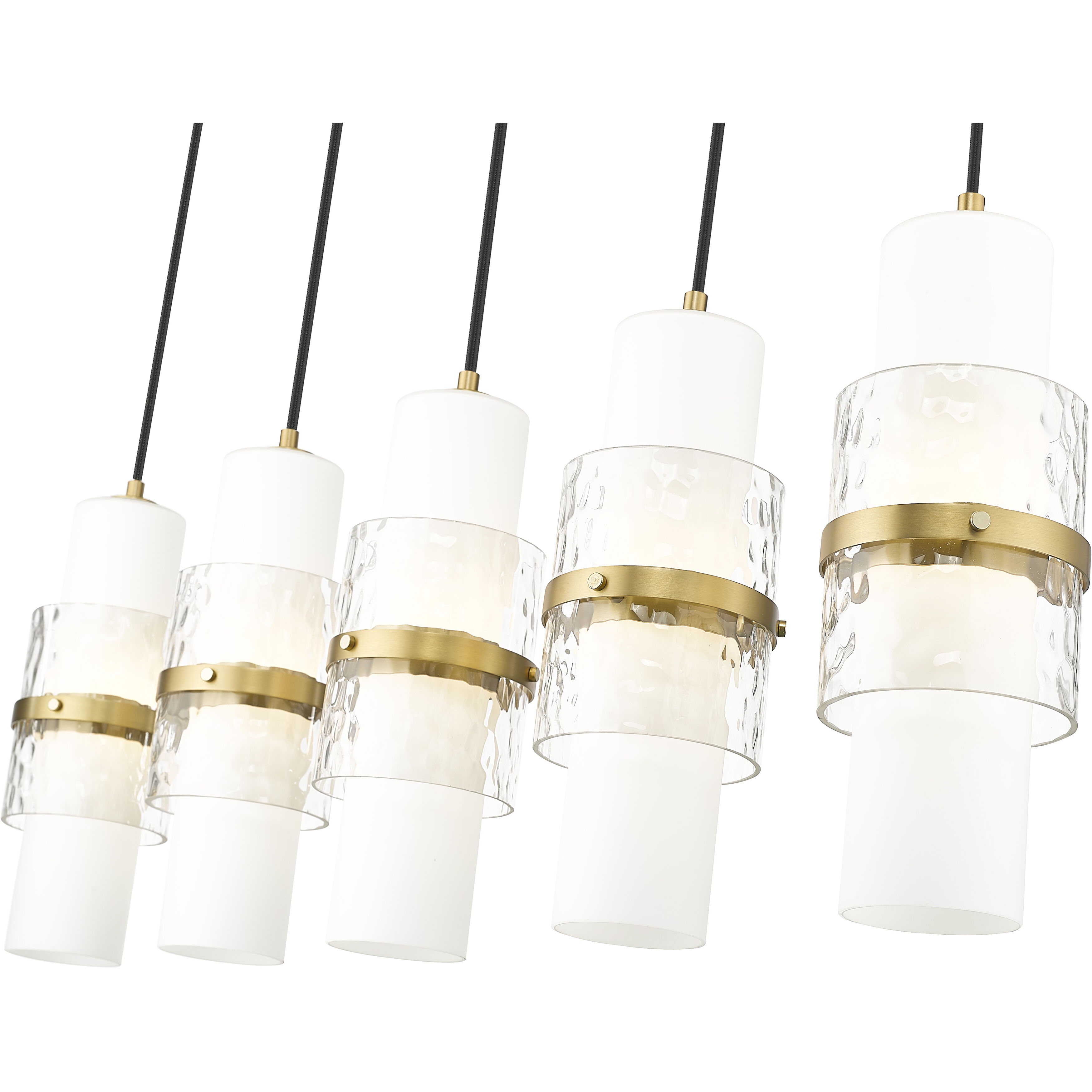 Cayden 5 Light 42 inch Modern Gold Linear Chandelier Ceiling Light