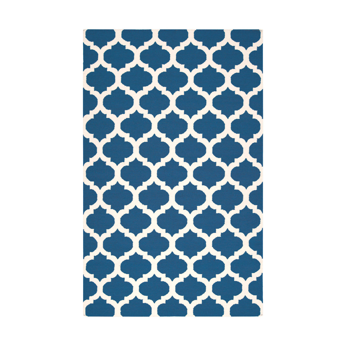 Frontier 96 X 60 inch Blue and Neutral Area Rug, Wool