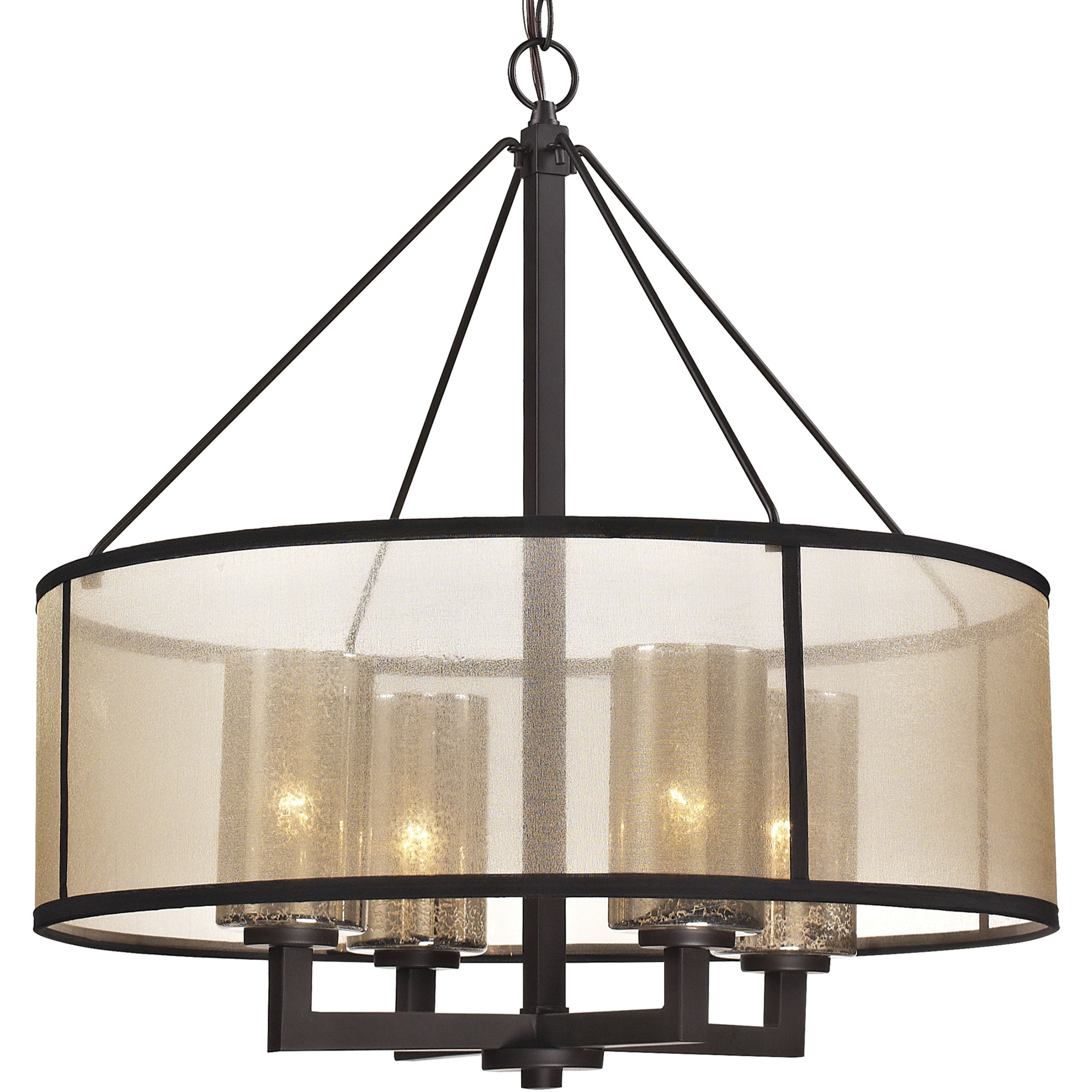 Diffusion 4 Light 24 inch Oil Rubbed Bronze Chandelier Ceiling Light