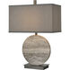 Vermouth 26.5 inch 150 watt Gray with Bronze Table Lamp Portable Light