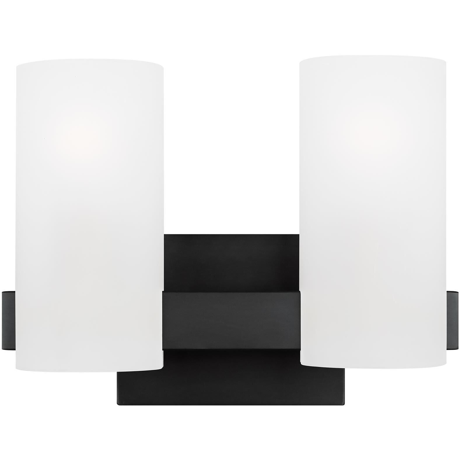 Drew & Jonathan Scott Rhode 2 Light 12.13 inch Midnight Black Vanity Light Wall Light