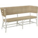 Wrightsburg Brown and White/Cream Bench