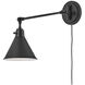 Arti 1 Light 7.75 inch Black Indoor Wall Sconce Wall Light