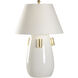 Blanco 25 inch 100.00 watt White/Cream and Gold Table Lamp Portable Light