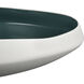 Greer 17.5 X 4 inch Bowl in White and Turquoise Glazed