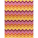 Blox 132 X 96 inch Mustard, Bright Pink, Burnt Orange, Garnet, Ivory Rug