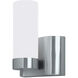 Wave 1 Light 6 inch Brushed Nickel Sconce Wall Light