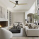 Skylark 54 inch Bronze White Oak with White Oak Blades Flush Mount Ceiling Fan in 2700K/3000K/4000K/5000K