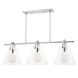 Karin 3 Light 44 inch Polished Nickel Island Pendant Ceiling Light