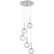 Barrington 5 Light 15.75 inch Satin Nickel Mini Pendant Ceiling Light