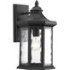 Edition 1 Light 16 inch Textured Black Outdoor Wall Lantern, Large
