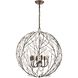 Crislett 6 Light 25 inch Sunglow Bronze Chandelier Ceiling Light