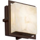 Alabaster Rocks 6.5 inch Dark Bronze Outdoor Wall Sconce