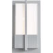 Neutron LED 11 inch Silica Outdoor Wall Light