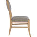 Melanie Blonde Ash Wood/Brass Side Chair