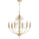 Salento 6 Light 27 inch Persian White Chandelier Ceiling Light