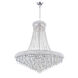 Kingdom 18 Light 30 inch Chrome Down Chandelier Ceiling Light