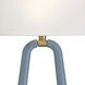 Jori Bath Wall Light in Aged Brass and Blue