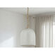 Patrice 1 Light 12 inch Aged Brass Pendant Ceiling Light