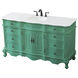 Danville 60 X 21 X 36 inch Vintage Mint Vanity Sink Set