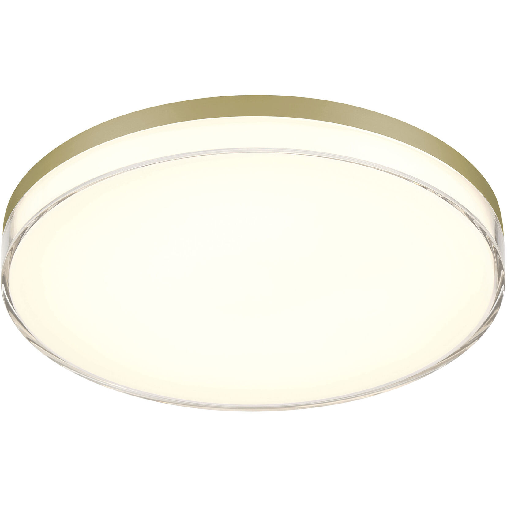 Vantage LED 13 inch Ashen Brass Outdoor Flush Mount