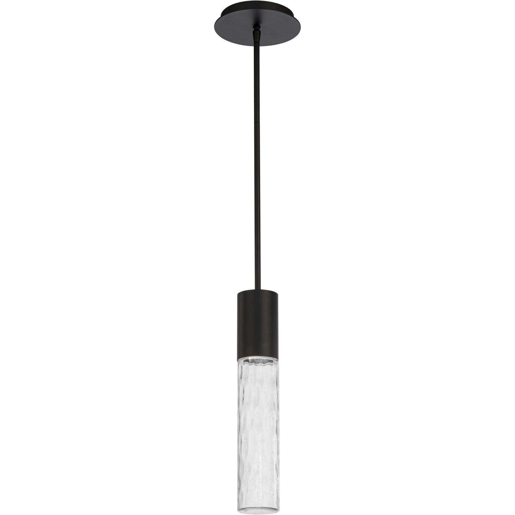 Sleek LED 2.63 inch Black Outdoor Pendant, dweLED