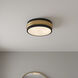 Emmett 3 Light 16 inch Matte Black Flush Mount Ceiling Light