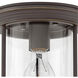 Hadley 1 Light 7.75 inch Oil Rubbed Bronze Flush Mount Ceiling Light in Clear