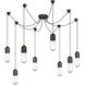 Thomas O'Brien Junio LED 9.5 inch Bronze and Brass Pendant Ceiling Light in Clear Glass, Bronze and Hand-Rubbed Antique Brass