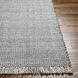 Sara 120 X 96 inch Light Slate Rug, Rectangle