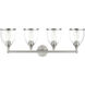 Ashridge 4 Light 35.75 inch Brushed Nickel Vanity Wall Sconce Wall Light