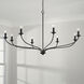 Dolan 8 Light 52 inch Matte Black Chandelier Ceiling Light