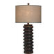 Signature 35 inch 150 watt Dark Teak Table Lamp Portable Light