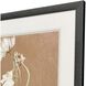 Wildflowers I, II & III White and Brown and Green and Rust Framed Art