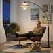 Palm Springs 87 inch 9 watt Gunmetal and Black Arc Floor Lamp Portable Light